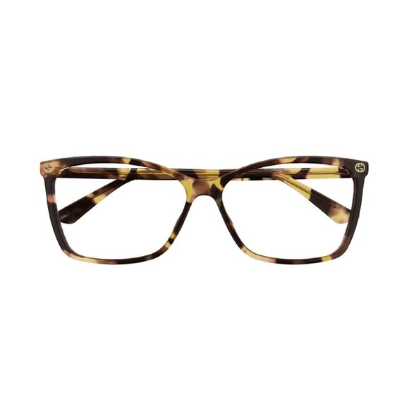 NEW GUCCI EYEGLASSES WOMEN HAVANA CAT EYE EYEWEAR GUCCI GG0025O 016 - Picture 2 of 3